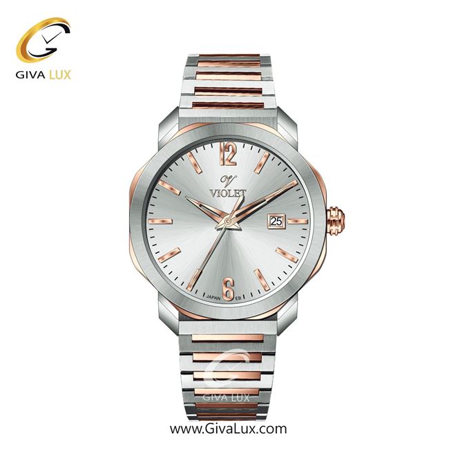 ساعت مچی اورجینال زنانه ویولت VIOLET نقره ای-رزگلد | رزگلد-نقره ای| نقره ای| کد رفرنس 0627/2